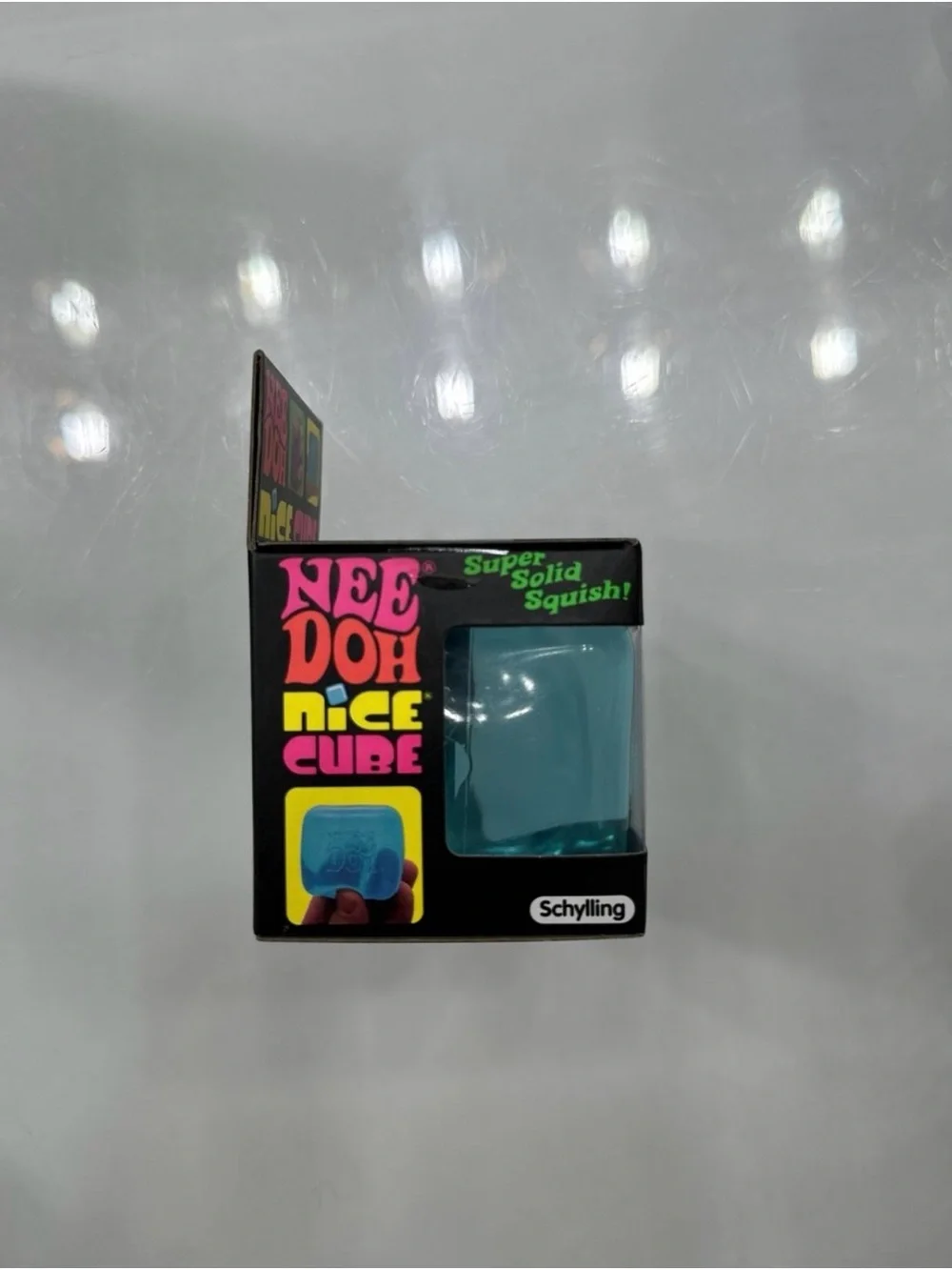 Blue Nee Doh Super Solid Squish Nice Cube Fidget Toy (Ready To Ship)